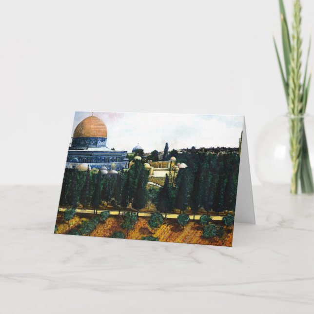 Dome Of The Rock Jerusalem Greeting Card (Front)