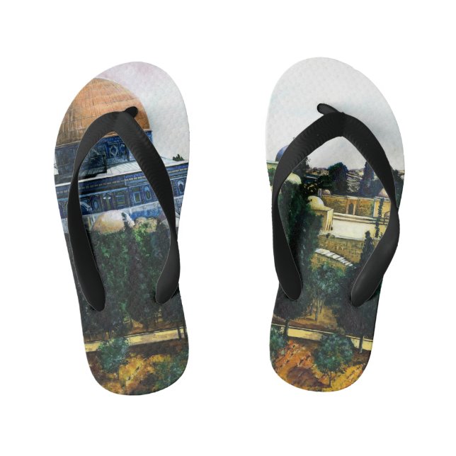Dome of the Rock, Jerusalem Kid's Jandals (Footbed)
