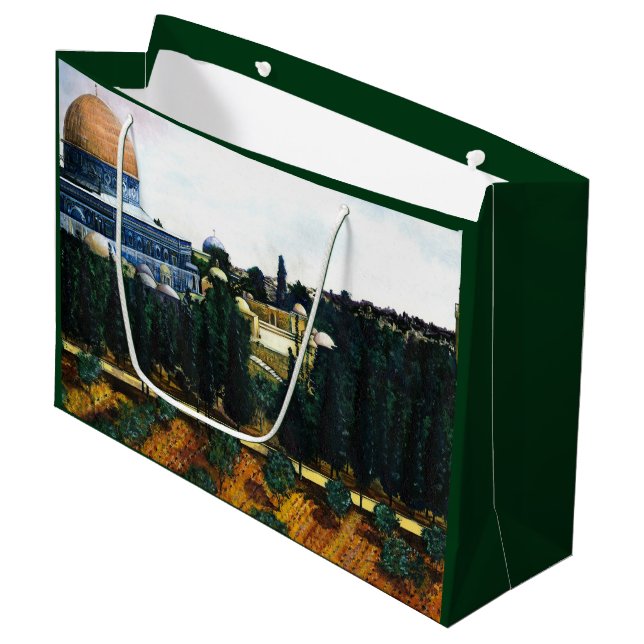 Dome of the Rock, Jerusalem Large Gift Bag (Front Angled)
