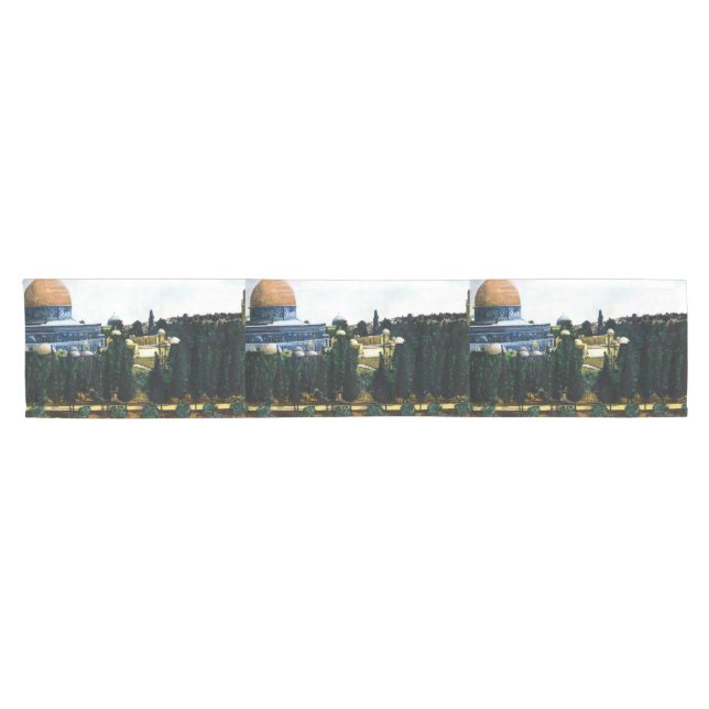 Dome of the Rock, Jerusalem Short Table Runner (Horizontal)