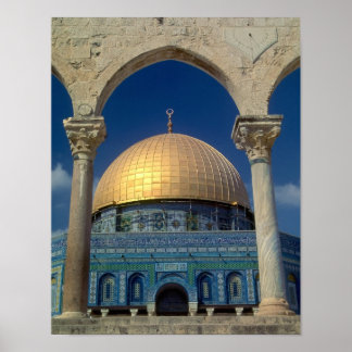 "Dome of the rock, Jerusalem" small poster