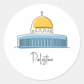 Dome of the Rock Palestine Classic Round Sticker