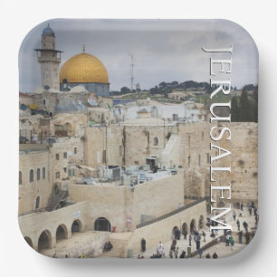 Dome of the Rock   Western Wall Plaza, Jerusalem Paper Plate
