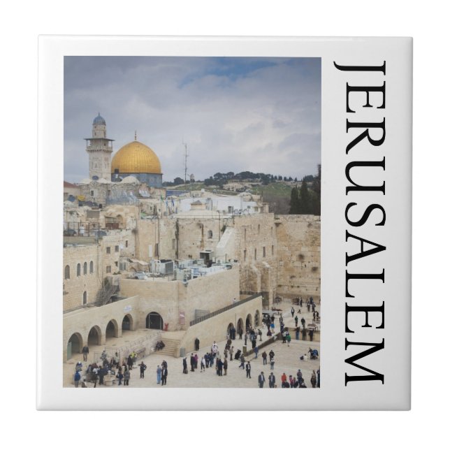 Dome of the Rock | Western Wall Plaza, Jerusalem Tile (Front)