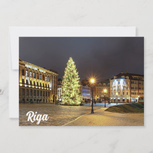 Dome Square with Christmas tree in Riga