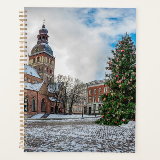 Dome square with Christmas tree in Riga Planner (Front)