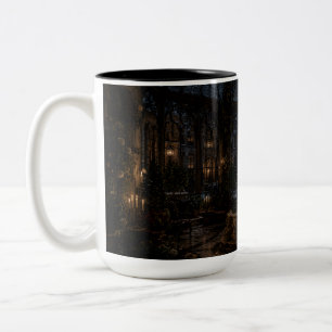 Domed Gothic Library Black Mug   Soothing Savage