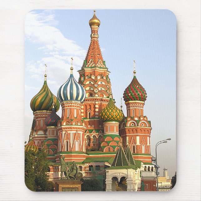 "DOMES OF ST. BASIL'S, MOSCOW" MOUSE MAT/MOUSEPAD PAD (Front)
