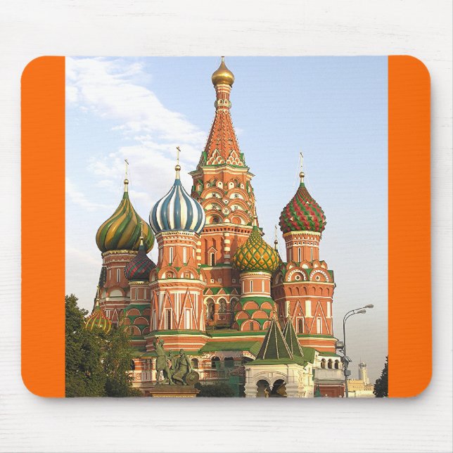 "DOMES OF ST. BASIL'S, MOSCOW" MOUSE MAT/MOUSEPAD PAD (Front)