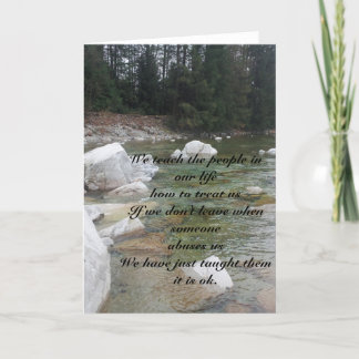 Domestic Abuse Encouragement Card