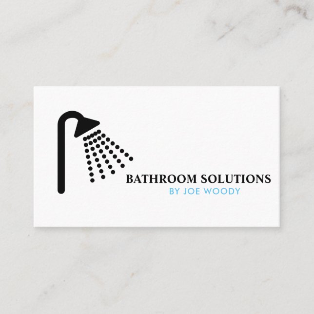 Domestic Bathroom Solutions & Services Repairman Business Card (Front)