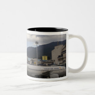Domestic Chinese jet airliners lined up at Two-Tone Coffee Mug
