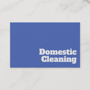 Domestic Cleaner Domestic Cleaning Design Business Card