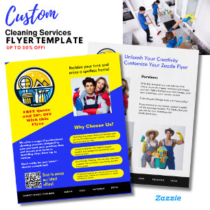 ⭐️Domestic Cleaning Business Flyer Template EDIT