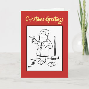 Domestic Cleaning Christmas Card