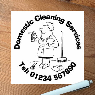 Domestic Cleaning Services Rubber Stamp