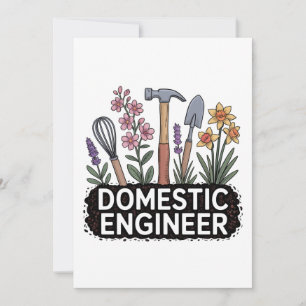 Domestic Engineer Thank You Card