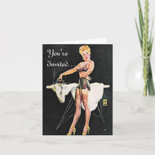 Domestic Goddess Bachelorette Party Invitations