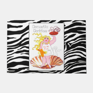 "Domestic Goddess" -Kiss the Cook! Doormat