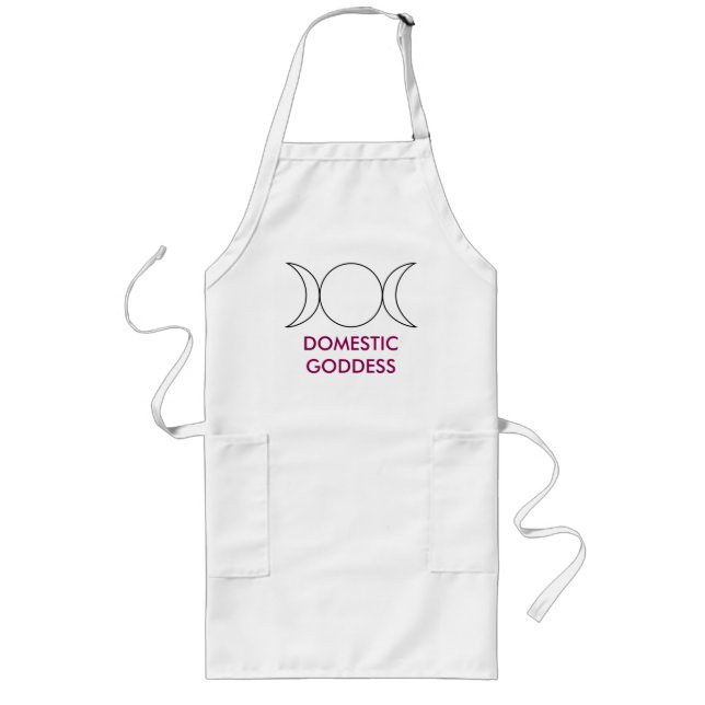 Domestic Goddess Long Apron (Front)