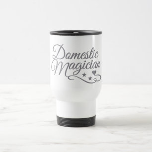 Domestic Magician mug - choose style, colour