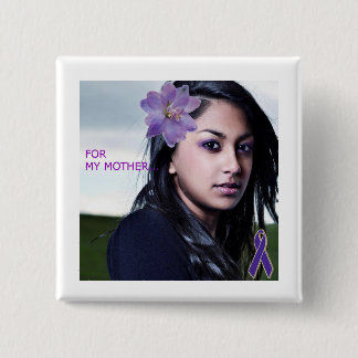 DOMESTIC VIOLENCE AWARENESS 15 CM SQUARE BADGE