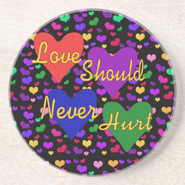 Domestic Violence Awareness Coaster (Front)