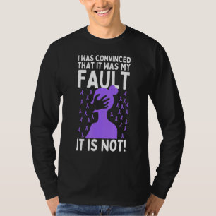 Domestic Violence Awareness Domestic Abuse Purple T-Shirt
