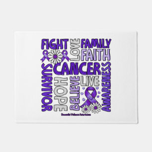 Domestic Violence Awareness - Fight love survivor Doormat