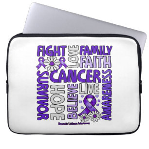 Domestic Violence Awareness - Fight love survivor Laptop Sleeve
