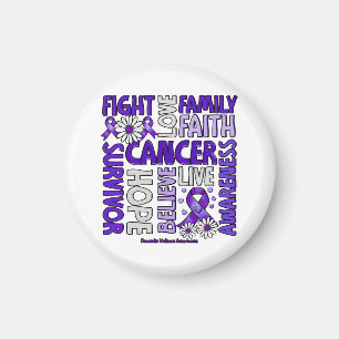 Domestic Violence Awareness - Fight love survivor Magnet