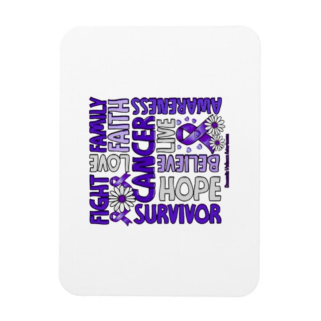Domestic Violence Awareness - Fight love survivor  Magnet (Vertical)