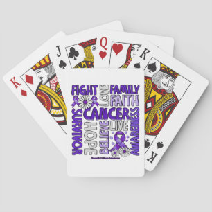 Domestic Violence Awareness - Fight love survivor Playing Cards