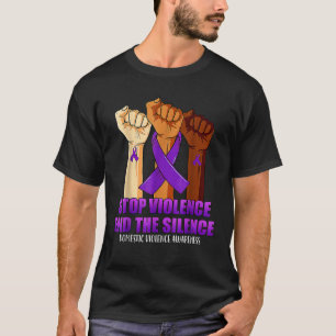 Domestic Violence Awareness Hand Stop Violence End T-Shirt