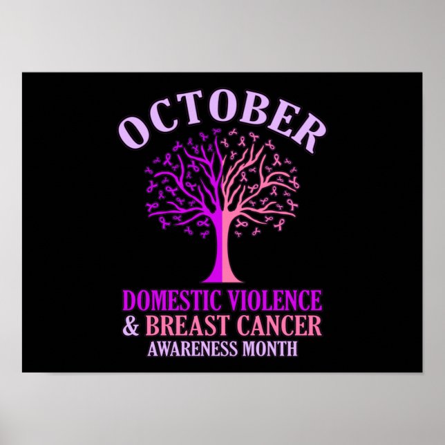 Domestic Violence Awareness Month October Support Poster (Front)