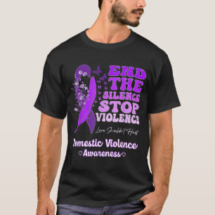 Domestic Violence Awareness Ribbon Butterflies T-Shirt