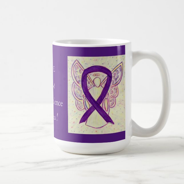 Domestic Violence Awareness Ribbon Custom Mug (Right)
