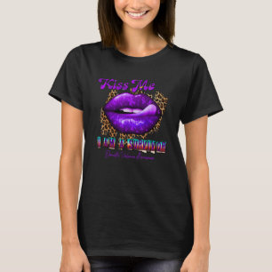 Domestic Violence Awareness Ribbon Kiss Me I am A T-Shirt