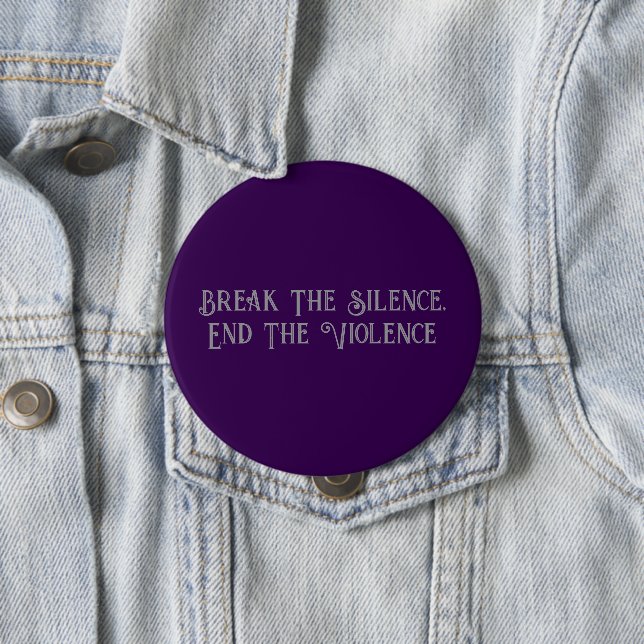Domestic Violence Awareness Round Button (In Situ)