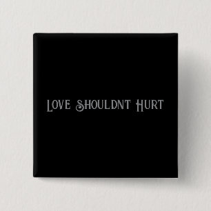 Domestic Violence Awareness Square Button