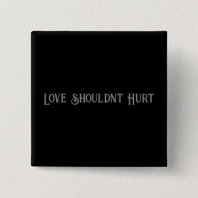 Domestic Violence Awareness Square Button (Front)