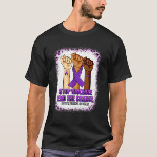 Domestic Violence Awareness Stop Violence End Sile T-Shirt