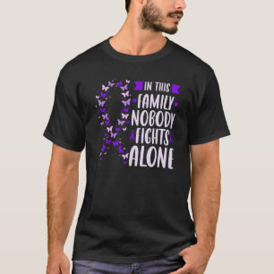 Domestic Violence Awareness Support ribbon butterf T-Shirt