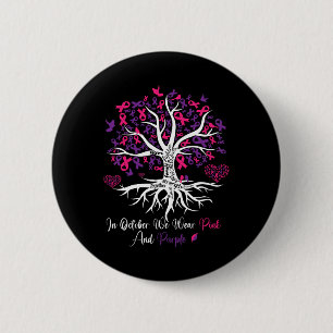 Domestic Violence Breast Cancer Awareness Month Ri 6 Cm Round Badge
