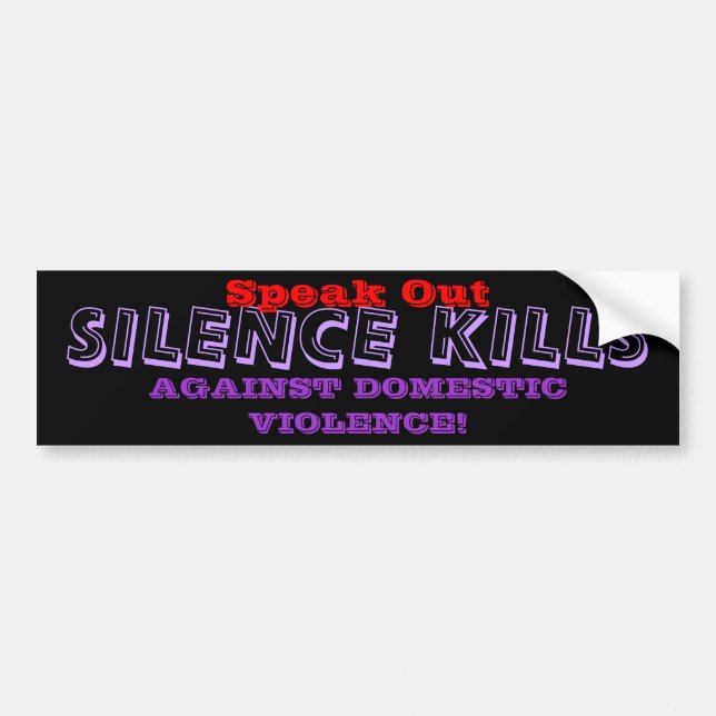 DOMESTIC VIOLENCE Bumper Sticker (Front)