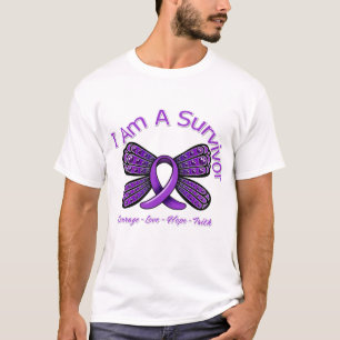 Domestic Violence Butterfly I Am A Survivor T-Shirt