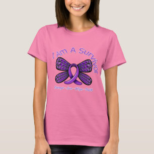 Domestic Violence Butterfly I Am A Survivor T-Shirt