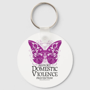 Domestic Violence Butterfly Key Ring