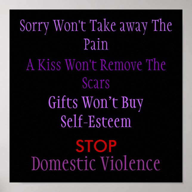 Domestic Violence Poster (Front)