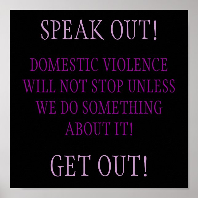 Domestic Violence Poster (Front)